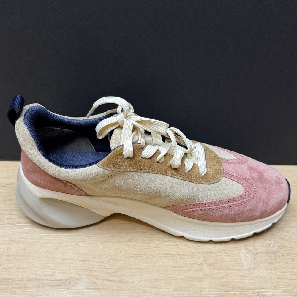 Tory Burch Good Luck T-Logo Suede Sneakers, SIZE 9 1/2 US - Picture 6 of 9